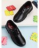 PASSION PETALS Lace Up  School Shoes - Black