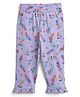 bontots Organic Cotton Knit Birds Printed Pajama - Lavender