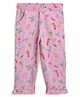 bontots Organic Cotton Knit Birds Printed Pajama - Pink
