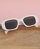 DukieKooky UV Protected Rectangular Sunglasses - White