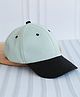 Dukiekooky Cotton Colour Blocked Baseball Cap - Sea Green & Black - Circumference 51 Cm