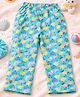 Parrot Crow Cotton Knit Floral Printed Pajama - Green