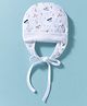 Ben Benny Interlock Knit Baby Cap With Animal & Car Print White - Diameter 16 cm