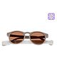 Dooky UV400 Protection & Polarized Solid Round Sunglasses With Detachable Strap - Aruba Brown