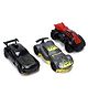 Dickie Thunder Racers Die-Cast Car 1:64 Scale Metal Mini Racing Car with Free-Rolling Wheels Pack of 3 - Multicolor