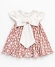 Spool Junior Cotton Woven Cap Sleeves Polka Dots Printed & Bow Applique Detailed - Peach