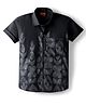 Radutu Cotton Woven Printed Shirt Half Sleeves Black 6-7 Years