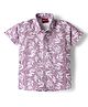 Radutu Cotton Woven Half Sleeve Printed Shirt Pink 2-3 Years