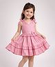 Rare Juniors Cotton Woven Sleeveless Bow Applique Detailed Dress - Red
