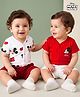 Babyhug Disney Interlock Knit Half Sleeves Jhablas with Mickey Mouse Graphics Pack of 2 - Multicolor