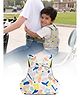 Polka Tots Multicolor Two-Wheeler Motorcycle Child 4 Point Safety Harness Kids Carrier With Adjustable Seat Belt, Cushioning, & Breathable Cotton Material - Flower Print