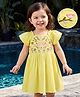 Kookie Kids Cotton Woven One Piece Dress with Embroidered Bodice Green 2-3 Years