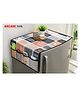 ARCADE TOYS Premium Printed Refrigerator Top Cover  Waterproof Dust-Proof Fridge Cover with Utility Pockets (Multicolour)