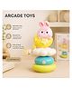 ARCADE TOYS Rabbit Stacking Suction Musical Toy Spinner for Babies  Rattle, Montessori Educational Learning Toy, - Pink & Blue