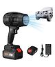 ARCADE TOYS Handheld Electric Portable Air Blower, Cordless Turbo Jet Air Blower with Rechargeable Battery & Charger - Black