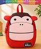 Intelliskills 11.2 Inches Cheeky Monkey Backpack for Kids | Premium Quality School Bag Multicoloured | Lightweight Durable Water-Resistant Fabric & Smooth Zippers | Ideal For Gifting