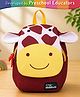 Intelliskills 11.2 Inches Goofy Giraffe Backpack for Kids | Premium Quality School Bag Multicoloured | Lightweight, Durable Water-Resistant Fabric & Smooth Zippers | Ideal For Gifting