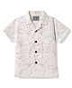 Dapper Dudes Half Sleeves Floral Printed Shirt - Cream - 10 - Cotton Mixes - (10 to 11 Years)