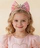 Babyhug Bow and Tiara Applique Hair Band- Pink