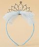 Babyhug Hair Band With Bow and Tiara Applique Free Size - Blue