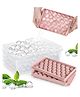 WENS Assorted 33 cavilty Plastic Mini Ball Maker Round Ice Cube Tray with Lid for Fresh Juice, Mocktails, Whiskey, Cocktails, Tea & Coffee