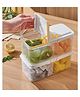 WENS Plastic 2 Side Opening Fridge Container (Set of 2)