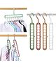 WENS 2 Pcs Multi Functional Clothes Hanger Holder (Assorted Colours)