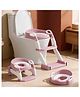 StarAndDaisy potty seat for kids 2 to 5 years multi functional potty training chair with cushion ladder trainer detachable bowl non slip design comfortable safe and easy to use for boys and girls Pink