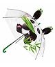 CHAATEWALA Panda Bear Printed Umbrella With Pop Up Ears - Multi Colour