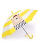 CHAATEWALA Striped & Bear Designed Umbrella - Yellow
