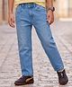 Pine Kids Denim Woven Full Length Washed Jeans - Light Blue