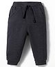Pink Rabbit Looper Knit Full Length Solid Lounge Pant - Grey