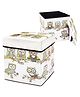FunBlast Folding Storage Ottoman Box with Seat Cushion  (Multicolor)