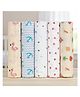 GRASPING FINGERS Soft Breathable 100% Muslin Cotton Baby Multipurpose Swaddle Set of 5