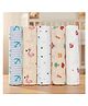 GRASPING FINGERS Soft Breathable 100% Muslin Cotton Baby Multipurpose Swaddle Set of 5