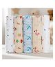 GRASPING FINGERS Soft Breathable  100% Muslin Cotton Baby Multipurpose Swaddle Set of 5