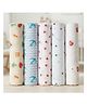 GRASPING FINGERS Soft Breathable  100% Muslin Cotton Baby Multipurpose Swaddle Set of 5