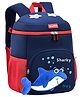 SCHOOLISH Height 11 Inches Cute Star & Shark Design Large Capacity Backpack Bag for PreSchool Boys Girls Kid- PACK OF 1- COLOR MAY VARY