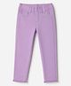 Pine Kids Denim Woven Ankle Length Solid Jeggings - Violet