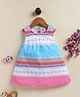 Annie Kids Sinker Knit Sleeveless Floral & Abstract Printed Dress - Multi Colour