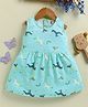 Annie Kids Interlock Knit Sleeveless Unicorn & Rainbow Printed Dress - Mint