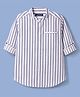 Pine Kids Cotton Woven Striped Shirt & T-Shirt - Multicolor
