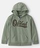 OshKosh B'gosh Cotton Knit Hoodie with Logo Green 8-9 Years