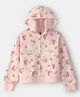 OshKosh B'gosh Cotton Knit Hoodie Floral Print Pink 9-10 Years