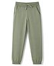 OshKosh B'gosh Cotton Woven Ankle Length Solid Joggers Pant - Light Green