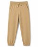 OshKosh B'gosh Cotton Woven Ankle Length Solid Joggers Pant - Tan