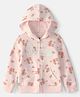 OshKosh B'gosh Cotton Knit Hoodie Floral Print Pink 5-6 Years
