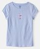 OshKosh B'gosh Cotton Woven Half Sleeves Boba Tea Printed T-Shirt - Light Blue