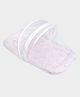 Mi Arcus 100% Cotton Filling Polyester Printed Net Mattress & Head Pillow Set- Peach