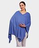 Mi Arcus Modal Knit Solid Feeding Cover- Blue
